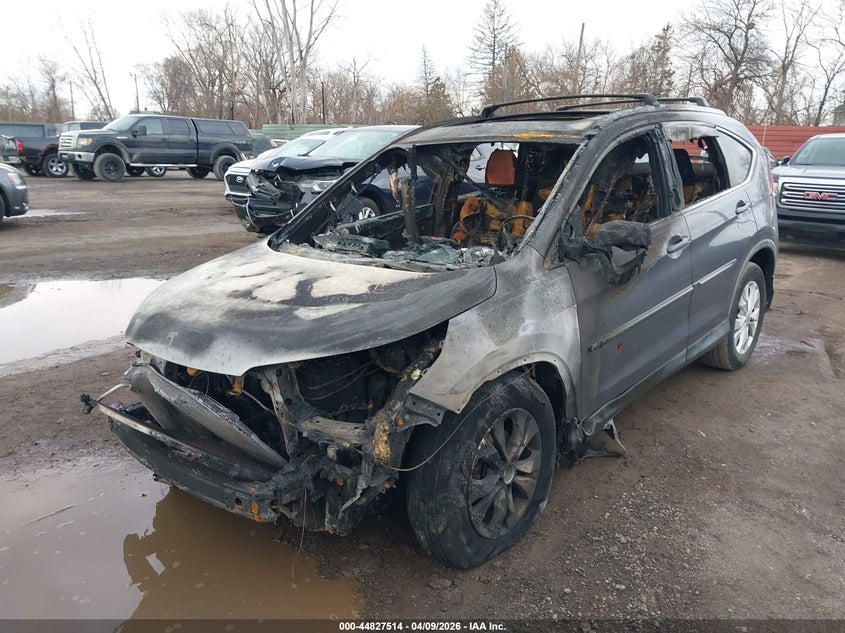 2012 Honda Cr-v VIN JHLRM4H74CC026353 IAAI salvage auction — EXTERIOR BURN, Salvage Title, sold $275 on 2026-07-16 (photo 2)