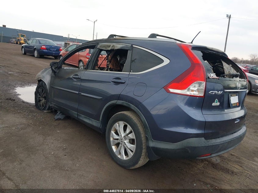 2012 Honda Cr-v VIN JHLRM4H74CC026353 IAAI salvage auction — EXTERIOR BURN, Salvage Title, sold $275 on 2026-07-16 (photo 3)