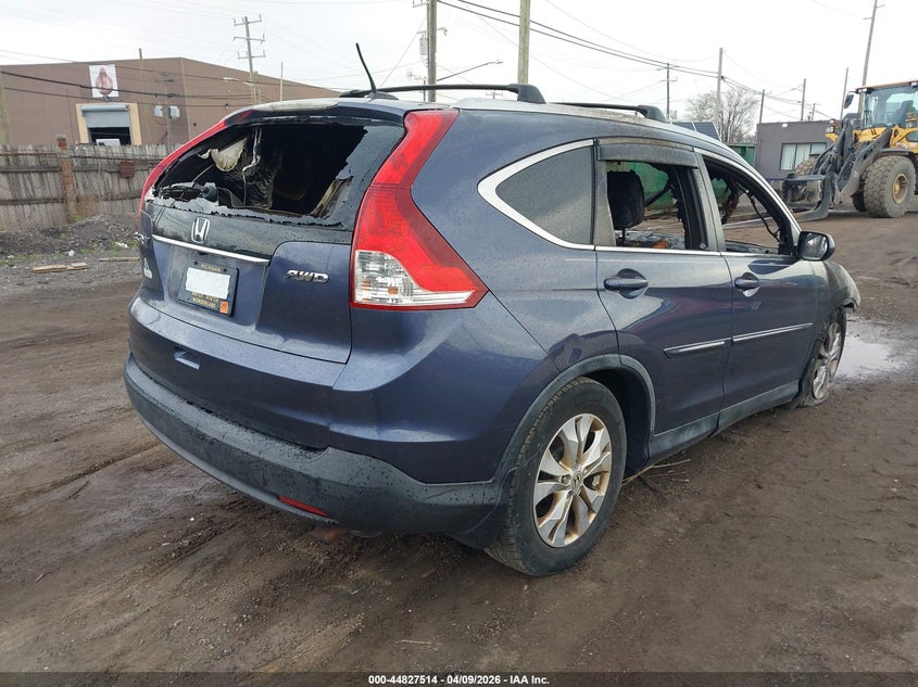 2012 Honda Cr-v VIN JHLRM4H74CC026353 IAAI salvage auction — EXTERIOR BURN, Salvage Title, sold $275 on 2026-07-16 (photo 4)