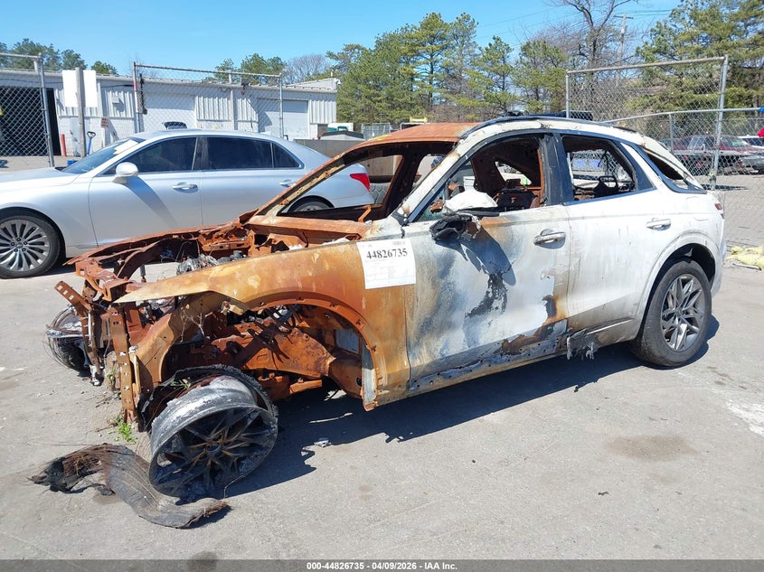 2023 Genesis Gv70 VIN KMUMADTB8PU120552 IAAI salvage auction — TOTAL BURN, Salvage Title, sold $100 on 2026-07-21 (photo 2)