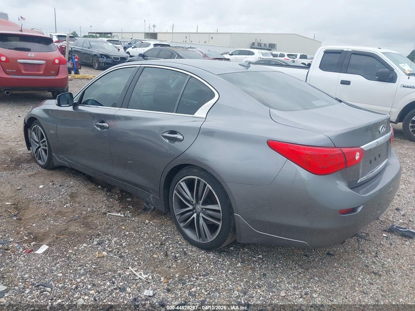 2017 Infiniti Q50 VIN JN1EV7AP5HM742297 IAAI salvage auction — FRONT END, Original (Texas), sold $3,050 on 2026-07-15 (photo 3)