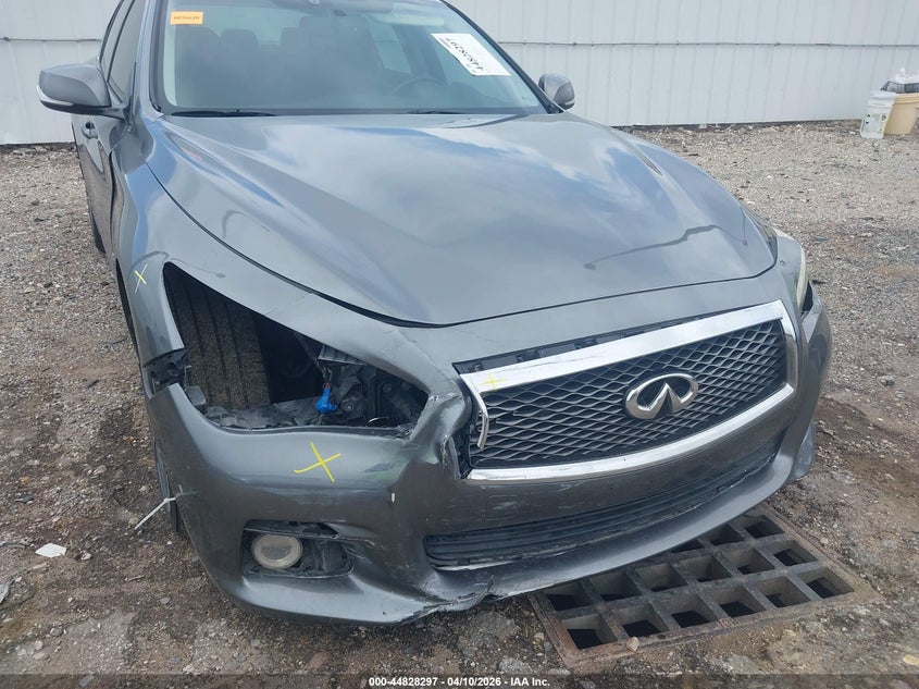 2017 Infiniti Q50 VIN JN1EV7AP5HM742297 IAAI salvage auction — FRONT END, Original (Texas), sold $3,050 on 2026-07-15 (photo 6)