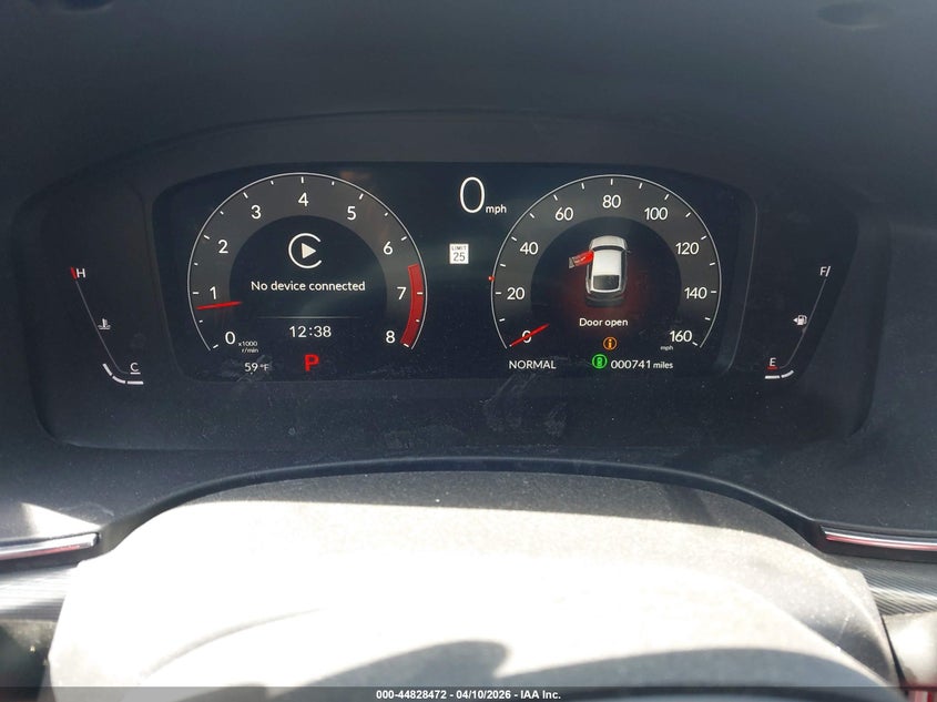 2026 Acura Integra VIN 19UDE4H34TA008160 IAAI salvage auction — FRONT END, Salvage Title, sold $13,350 on 2026-09-09 (photo 7)