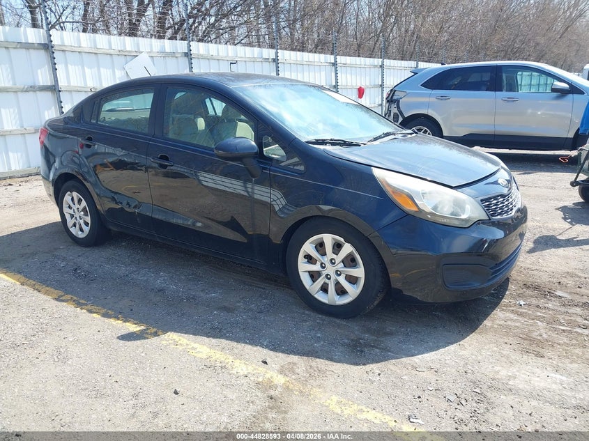 2013 Kia Rio VIN KNADM4A30D6170915 IAAI salvage auction — FRONT END, Salvage Title, sold $600 on 2026-07-20 (photo 1)