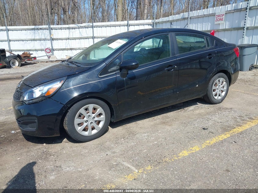 2013 Kia Rio VIN KNADM4A30D6170915 IAAI salvage auction — FRONT END, Salvage Title, sold $600 on 2026-07-20 (photo 2)