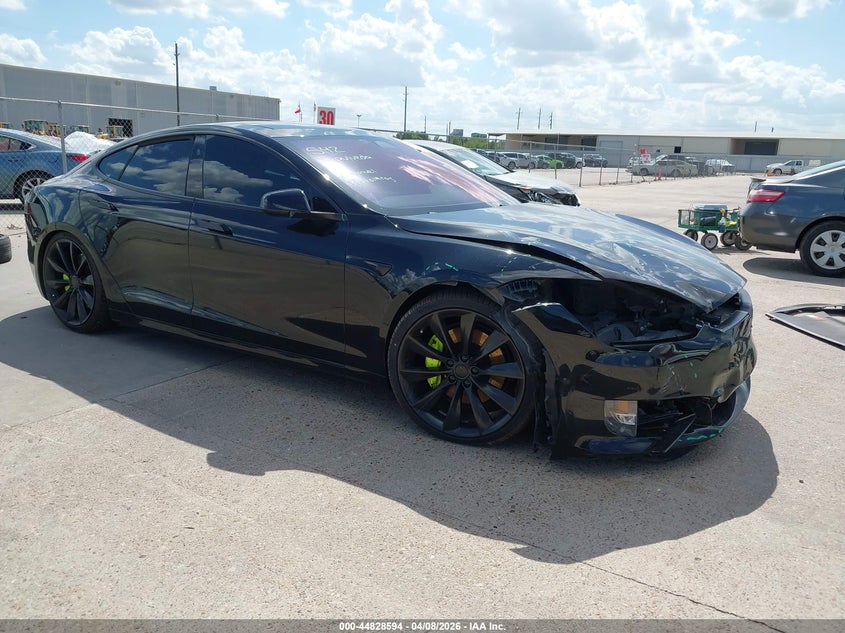 2018 Tesla Model s VIN 5YJSA1E28JF247940 IAAI salvage auction — RIGHT FRONT, Original (Texas), sold $8,900 on 2026-07-07 (photo 1)