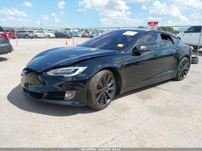 2018 Tesla Model s VIN 5YJSA1E28JF247940 IAAI salvage auction — RIGHT FRONT, Original (Texas), sold $8,900 on 2026-07-07 (photo 2)