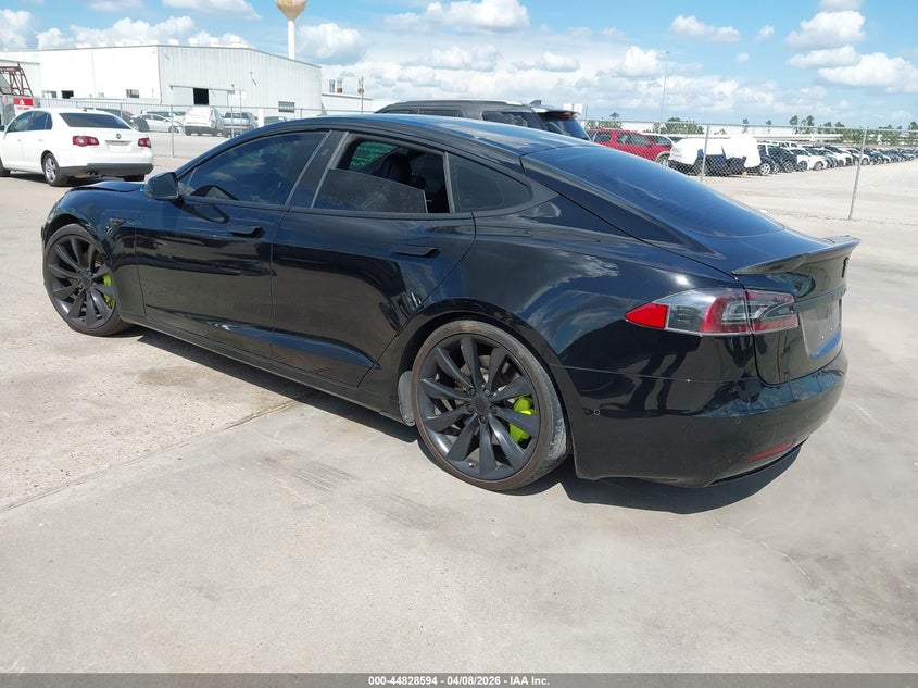 2018 Tesla Model s VIN 5YJSA1E28JF247940 IAAI salvage auction — RIGHT FRONT, Original (Texas), sold $8,900 on 2026-07-07 (photo 3)