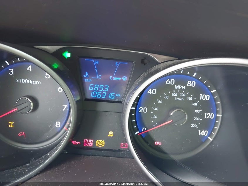 2012 Hyundai Tucson VIN KM8JUCAC4CU338562 IAAI salvage auction — FRONT END, Original (Texas), sold $1,100 on 2026-07-06 (photo 7)