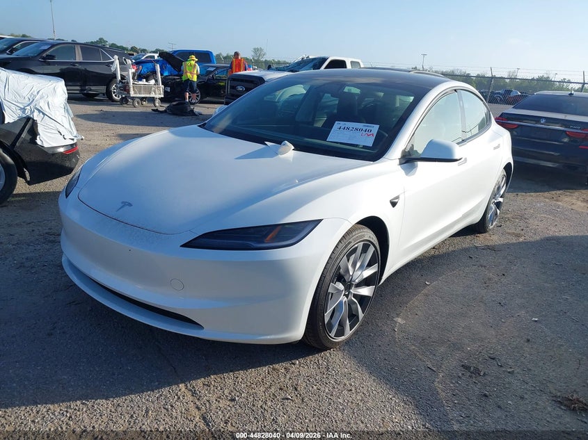 2025 Tesla Model 3 VIN 5YJ3E1EA3SF034444 IAAI salvage auction — UNDERCARRIAGE, Salvage Title, sold $13,100 on 2026-07-26 (photo 2)