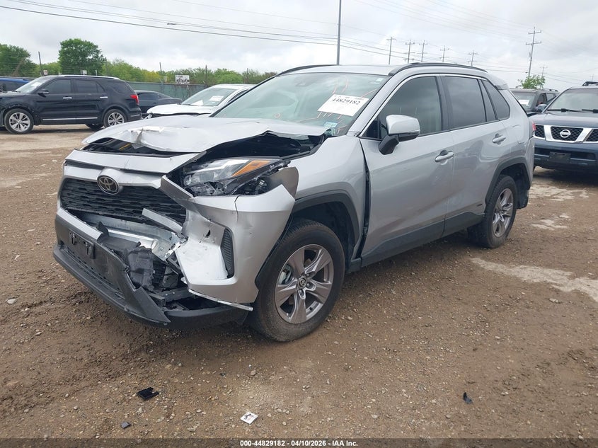 2025 Toyota Rav 4 VIN JTMRWRFV6SJ074517 IAAI salvage auction — FRONT & REAR, Salvage (Texas), sold $10,250 on 2026-07-13 (photo 2)