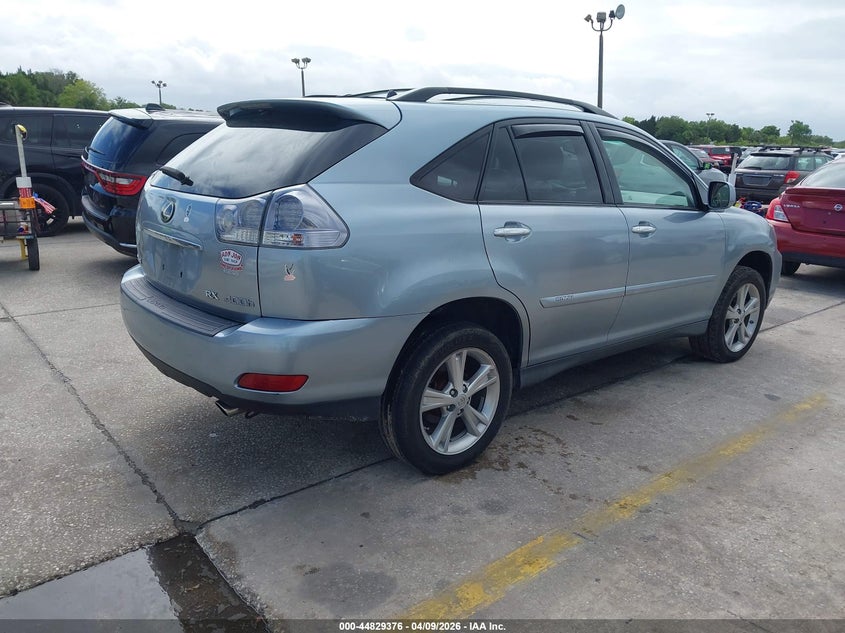 2008 Lexus Rx VIN JTJGW31U182008346 IAAI salvage auction — LEFT REAR, Rebuildable (Florida), sold $1,350 on 2026-07-08 (photo 4)