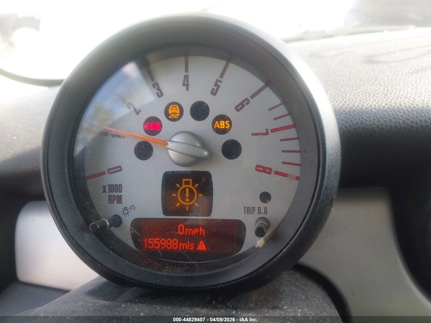 2012 Mini Cooper VIN WMWSU3C57CT368391 IAAI salvage auction — FRONT & REAR, Salvage (Indiana), sold $275 on 2026-08-12 (photo 7)