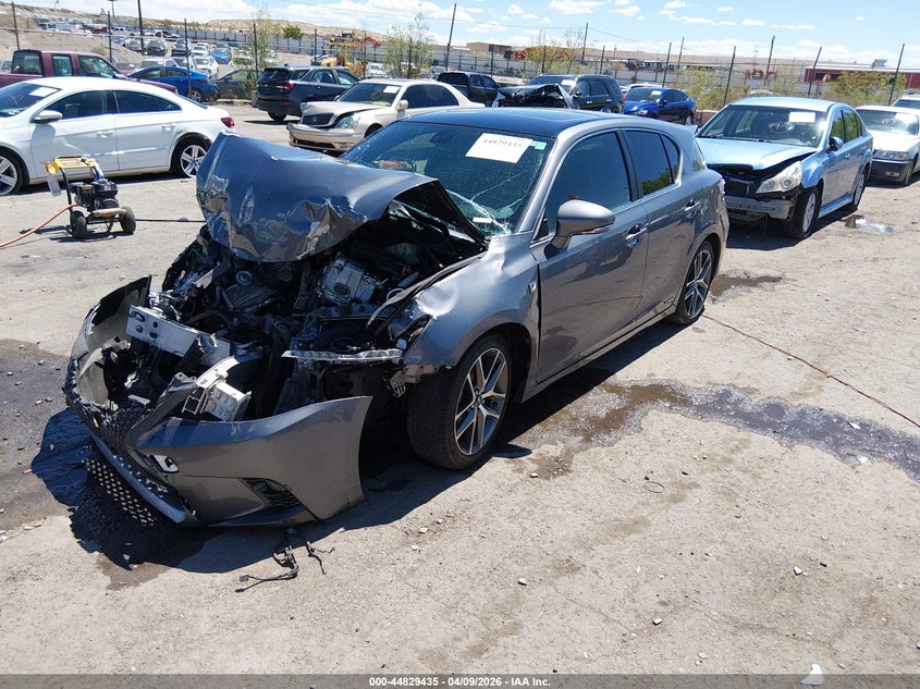 2015 Lexus Ct VIN JTHKD5BHXF2250161 IAAI salvage auction — FRONT END, Salvage (New Mexico), sold $650 on 2026-07-13 (photo 2)