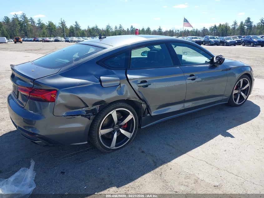 2023 Audi A5 VIN WAUFACF56PA006432 IAAI salvage auction — RIGHT SIDE, Salvage (Massachusetts), sold $16,200 on 2026-07-10 (photo 6)
