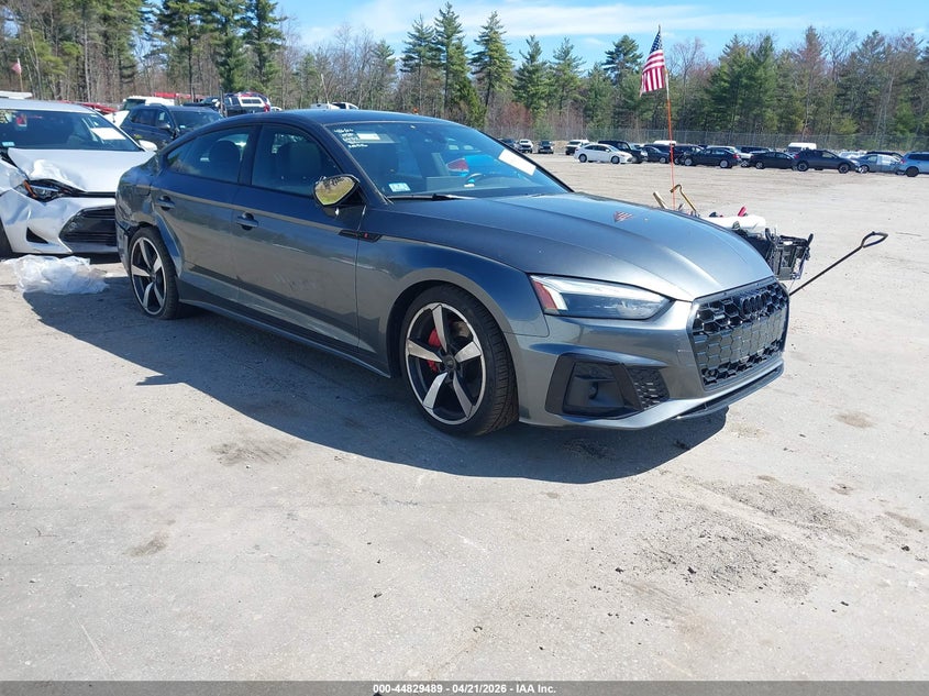 2023 Audi A5 VIN WAUFACF56PA006432 IAAI salvage auction — RIGHT SIDE, Salvage (Massachusetts), sold $16,200 on 2026-07-10 (photo 1)