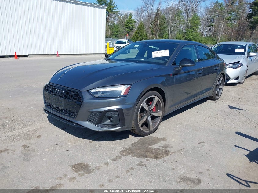 2023 Audi A5 VIN WAUFACF56PA006432 IAAI salvage auction — RIGHT SIDE, Salvage (Massachusetts), sold $16,200 on 2026-07-10 (photo 2)