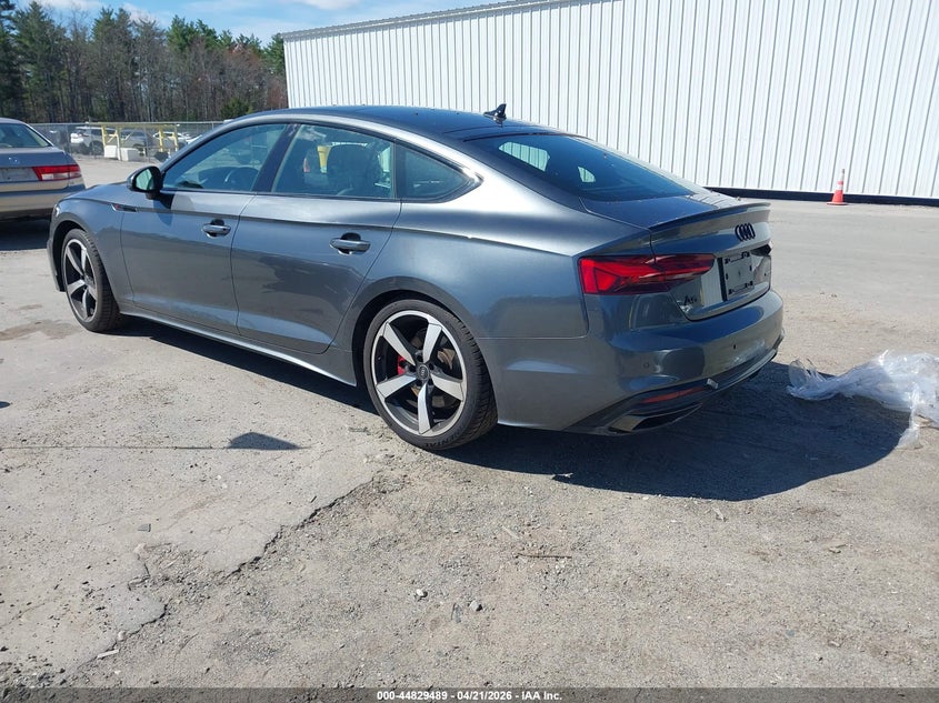 2023 Audi A5 VIN WAUFACF56PA006432 IAAI salvage auction — RIGHT SIDE, Salvage (Massachusetts), sold $16,200 on 2026-07-10 (photo 3)