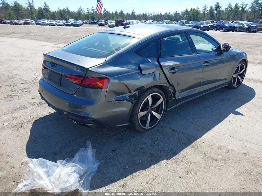 2023 Audi A5 VIN WAUFACF56PA006432 IAAI salvage auction — RIGHT SIDE, Salvage (Massachusetts), sold $16,200 on 2026-07-10 (photo 4)