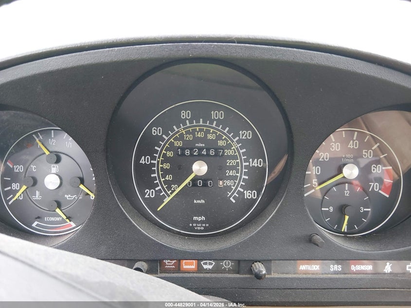 1987 Mercedes-benz VIN WDBBA48DXHA062451 IAAI salvage auction — FRONT END, Salvage (Ohio), sold $4,250 on 2026-07-29 (photo 7)