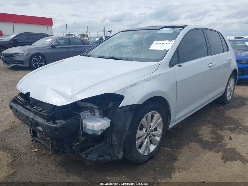2021 Volkswagen Golf VIN 3VWG57AU3MM005753 IAAI salvage auction — FRONT END, Wait Title, sold $2,400 on 2026-07-18 (photo 2)
