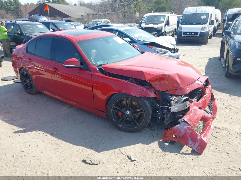 2017 BMW 3er VIN WBA8B7G57HNT70851 IAAI salvage auction — FRONT END, Salvage Title, sold $4,550 on 2026-07-24 (photo 1)