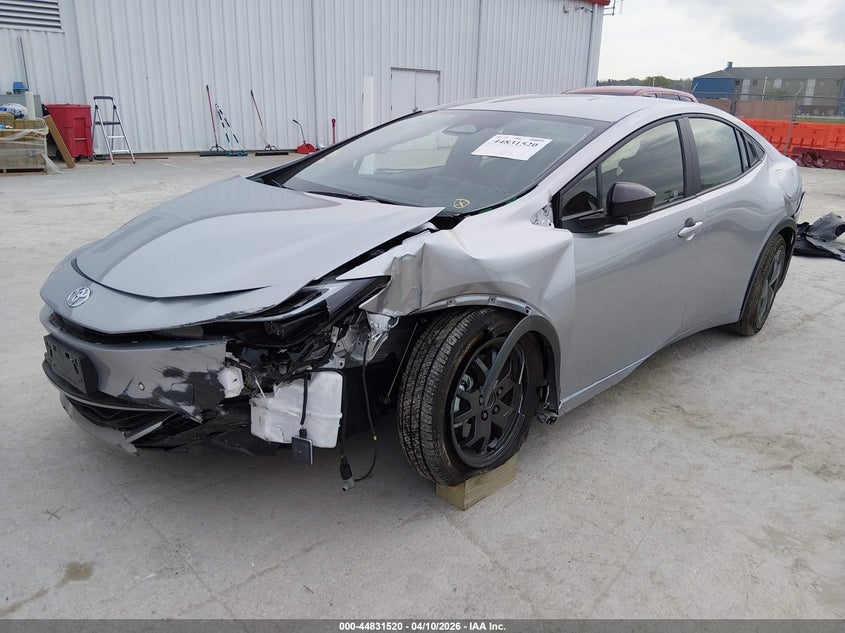 2026 Toyota Prius VIN JTDACACU0T3055485 IAAI salvage auction — LEFT FRONT, Salvage (Illinois), sold $5,300 on 2026-07-21 (photo 2)
