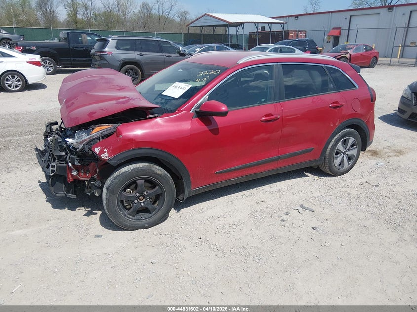 2018 Kia Niro VIN KNDCB3LC5J5142220 IAAI salvage auction — FRONT END, Salvage Title, sold $1,225 on 2026-07-06 (photo 2)