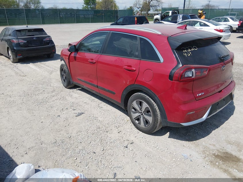 2018 Kia Niro VIN KNDCB3LC5J5142220 IAAI salvage auction — FRONT END, Salvage Title, sold $1,225 on 2026-07-06 (photo 3)
