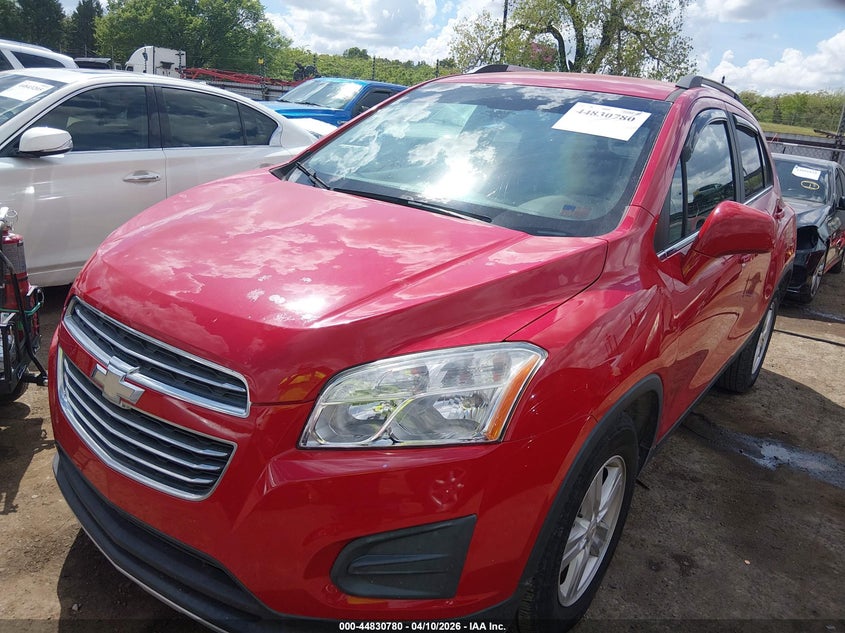 2016 Chevrolet Trax VIN KL7CJLSB6GB618431 IAAI salvage auction — REAR END, Clear (Oklahoma), sold $1,700 on 2026-07-22 (photo 2)