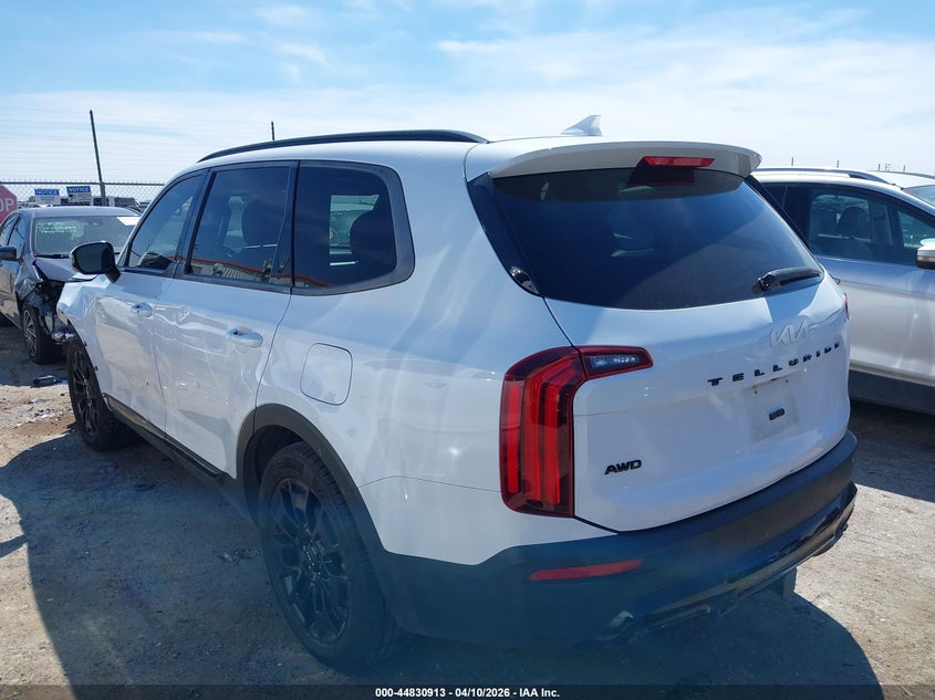 2022 Kia Telluride VIN 5XYP5DHC2NG212583 IAAI salvage auction — LEFT FRONT, Original (Texas), sold $6,450 on 2026-07-07 (photo 3)