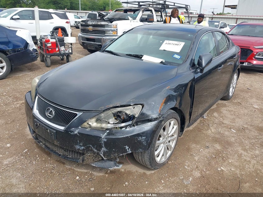 2006 Lexus Is VIN JTHBK262X65016806 IAAI salvage auction — FRONT END, Salvage (Texas), sold $625 on 2026-07-09 (photo 2)