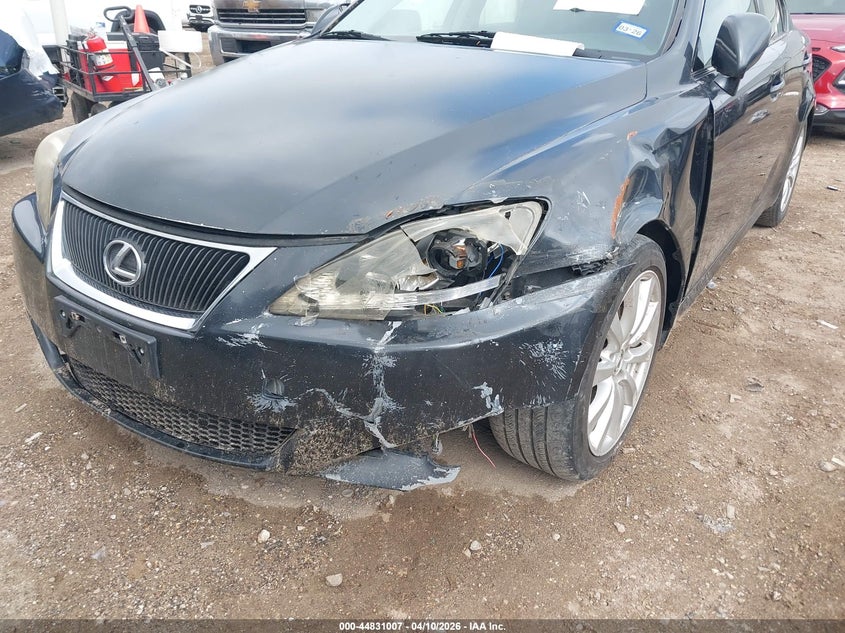 2006 Lexus Is VIN JTHBK262X65016806 IAAI salvage auction — FRONT END, Salvage (Texas), sold $625 on 2026-07-09 (photo 6)