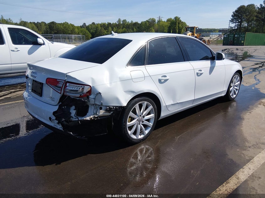 2013 Audi A4 VIN WAUFFAFL0DA161364 IAAI salvage auction — REAR END, Salvage Title, sold $650 on 2026-07-15 (photo 4)
