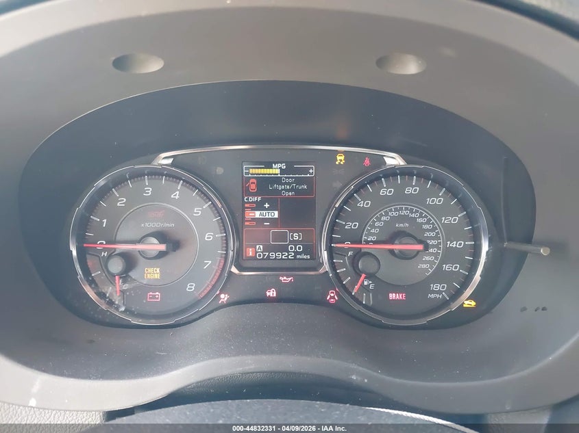 2020 Subaru Wrx sti VIN JF1VA2E66L9814543 IAAI salvage auction — FRONT END, Salvage (Utah), sold $8,850 on 2026-07-16 (photo 7)