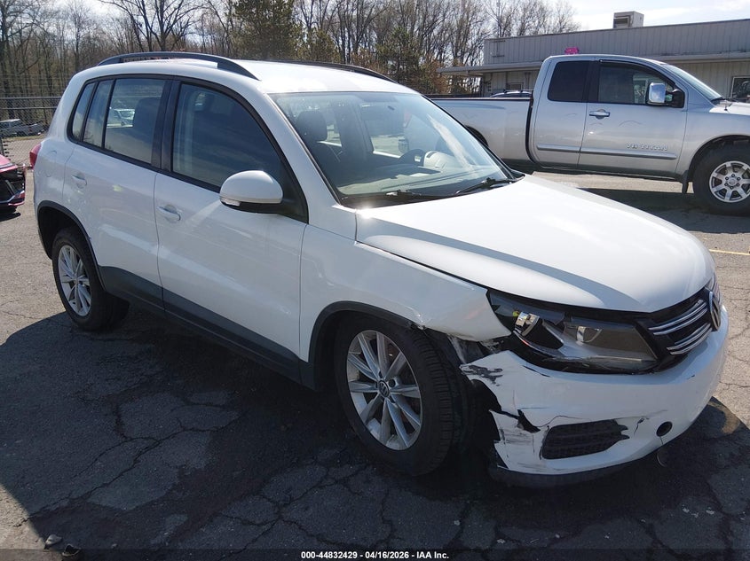 2017 Volkswagen Tiguan VIN WVGAV7AX4HK046663 IAAI salvage auction — LEFT FRONT, Wait Title, sold $1,400 on 2026-07-09 (photo 1)