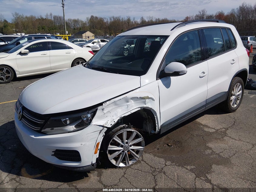 2017 Volkswagen Tiguan VIN WVGAV7AX4HK046663 IAAI salvage auction — LEFT FRONT, Wait Title, sold $1,400 on 2026-07-09 (photo 2)
