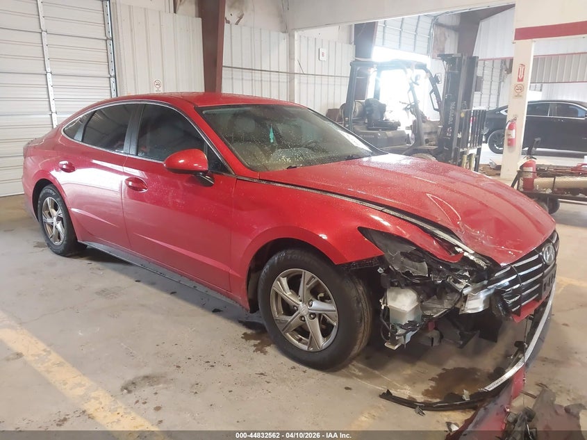 2021 Hyundai Sonata VIN 5NPEG4JA2MH126563 IAAI salvage auction — FRONT END, Salvage (Texas), sold $3,100 on 2026-08-01 (photo 1)