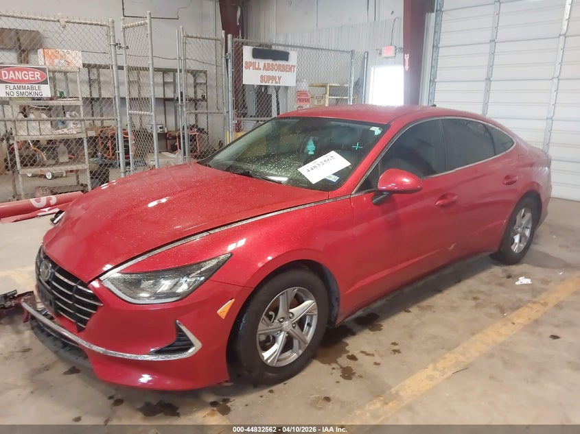 2021 Hyundai Sonata VIN 5NPEG4JA2MH126563 IAAI salvage auction — FRONT END, Salvage (Texas), sold $3,100 on 2026-08-01 (photo 2)