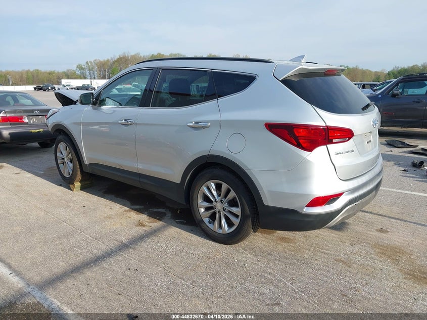 2018 Hyundai Santa fe VIN 5XYZU4LA7JG506105 IAAI salvage auction — FRONT END, Salvage (Indiana), sold $1,950 on 2026-07-16 (photo 3)
