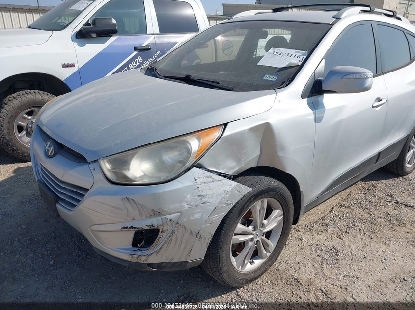 2013 Hyundai Tucson VIN KM8JU3AC0DU662061 IAAI salvage auction — LEFT FRONT, Salvage Title, sold $1,850 on 2026-08-03 (photo 6)