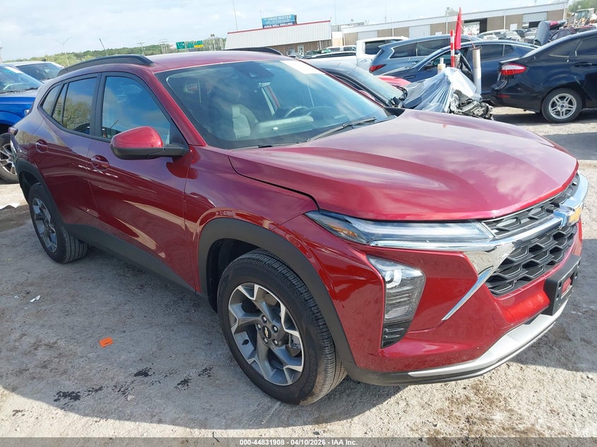 2025 Chevrolet Trax VIN KL77LHEP6SC297557 IAAI salvage auction — WATER/FLOOD, Clear (Oklahoma), sold $9,900 on 2026-07-08 (photo 1)