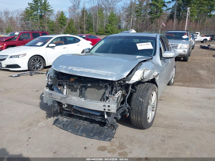 2012 Infiniti G VIN JN1CV6AR9CM974574 IAAI salvage auction — FRONT & REAR, Wait Title, sold $425 on 2026-07-10 (photo 6)