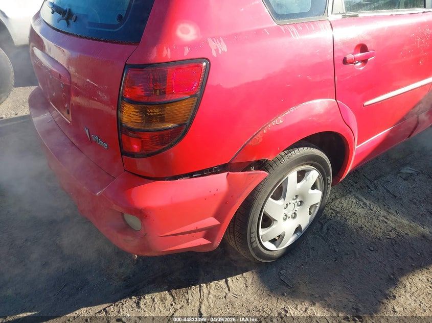 2005 Pontiac Vibe VIN 5Y2SL63815Z410099 IAAI salvage auction — RIGHT REAR, Salvage (Texas), sold $800 on 2026-07-07 (photo 6)