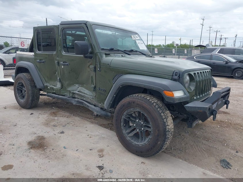 2021 Jeep Wrangler / VIN 1C4HJXDN5MW766968 IAAI salvage auction — SIDE, Original (Texas), sold $7,500 on 2026-09-20 (photo 1)