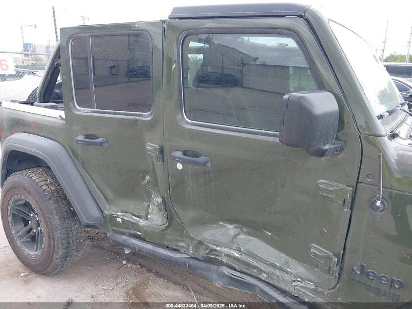 2021 Jeep Wrangler / VIN 1C4HJXDN5MW766968 IAAI salvage auction — SIDE, Original (Texas), sold $7,500 on 2026-09-20 (photo 6)