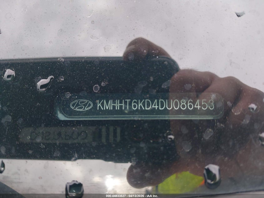 2013 Hyundai Genesis VIN KMHHT6KD4DU086453 IAAI salvage auction — FRONT END, Wait Title, sold $1,350 on 2026-07-07 (photo 9)