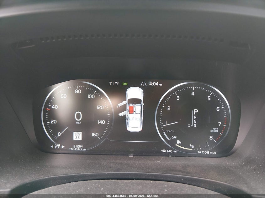 2018 Volvo S90 VIN LVY982MK3JP023863 IAAI salvage auction — HAIL, Salvage Title, sold $2,000 on 2026-07-28 (photo 7)