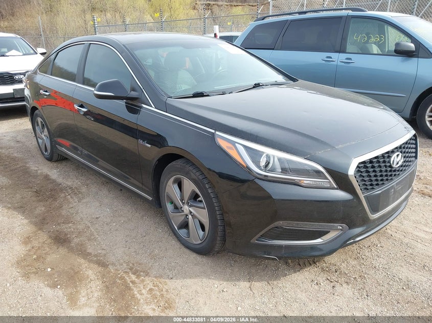 2017 Hyundai Sonata VIN KMHE34L38HA071300 IAAI salvage auction — HAIL, Salvage Title, sold $1,975 on 2026-07-29 (photo 1)