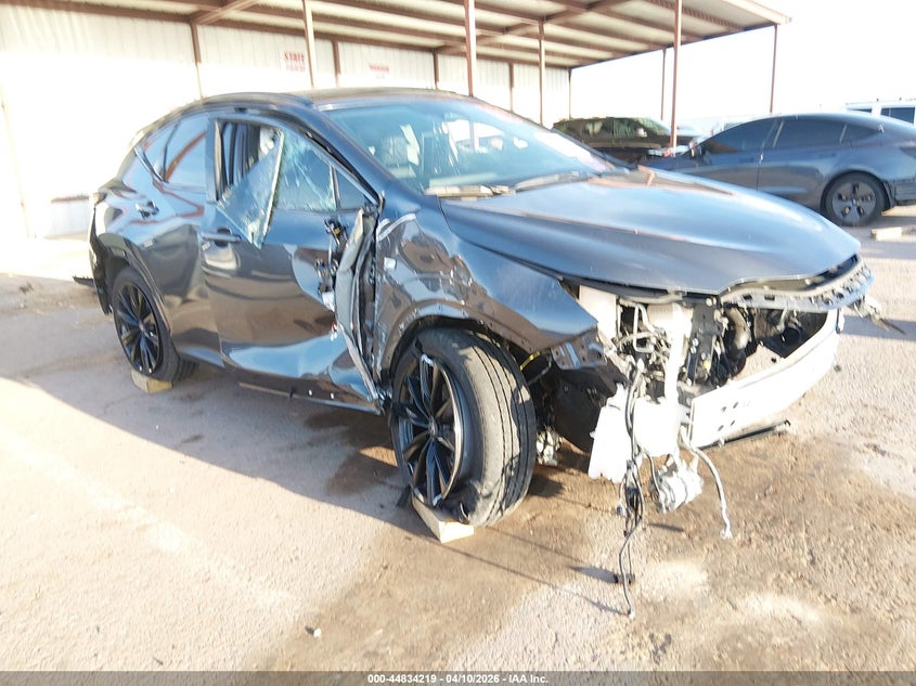 2025 Lexus Nx VIN 2T2KGCEZ7SC087302 IAAI salvage auction — FRONT & REAR, Original (Texas), sold $6,875 on 2026-07-08 (photo 1)